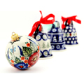 Polish Pottery Christmas Ornaments