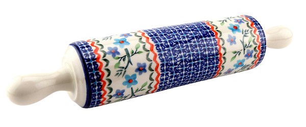 Polish Pottery Rolling Pin 12.5