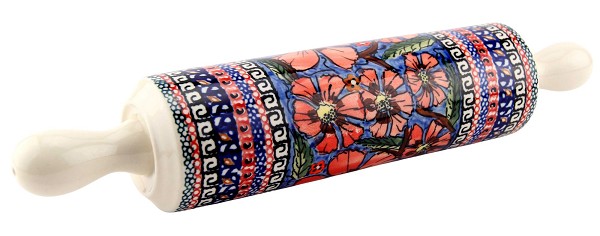 Polish Pottery Rolling Pin 12.5