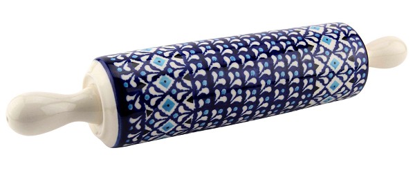 Polish Pottery Rolling Pin 12.5
