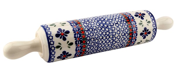 Polish Pottery Rolling Pin 12.5