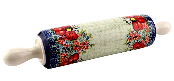 Polish Pottery Rolling Pin 12.5