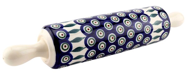 Polish Pottery Rolling Pin 12.5