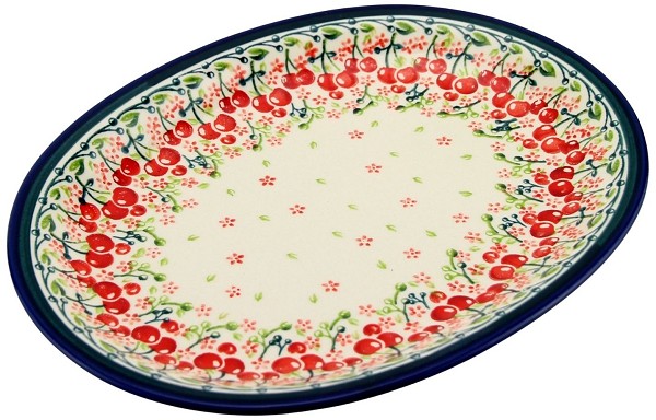 Polish Pottery Oval Platter 11.5