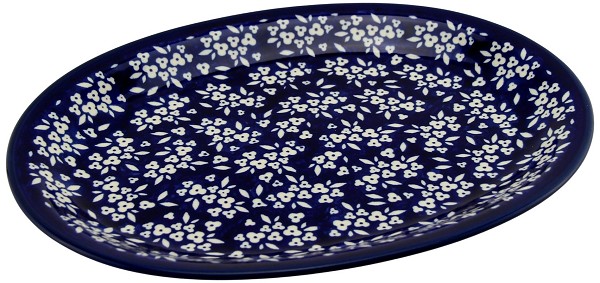 Polish Pottery Oval Platter 11.5
