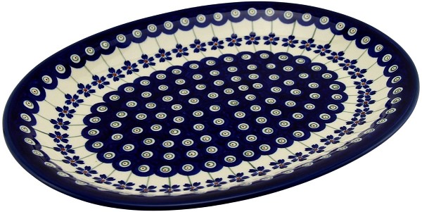 Polish Pottery Oval Platter 11.5