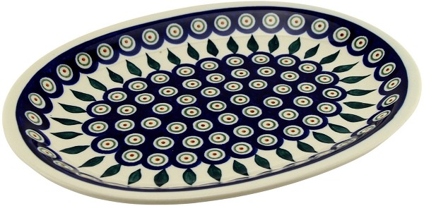 Polish Pottery Oval Platter 11.5