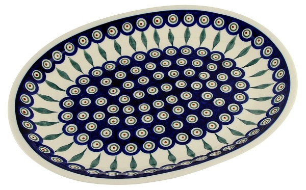 Polish Pottery Oval Platter 13.5