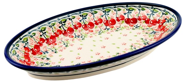 Polish Pottery Oval Serving Platter 11