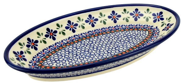 Polish Pottery Oval Serving Platter 11