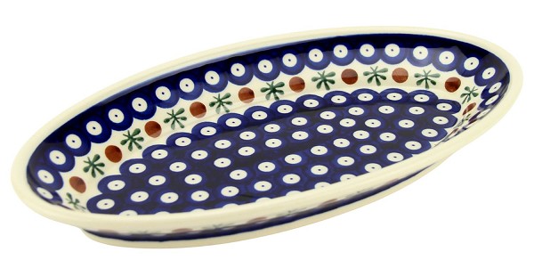 Polish Pottery Oval Serving Platter 11
