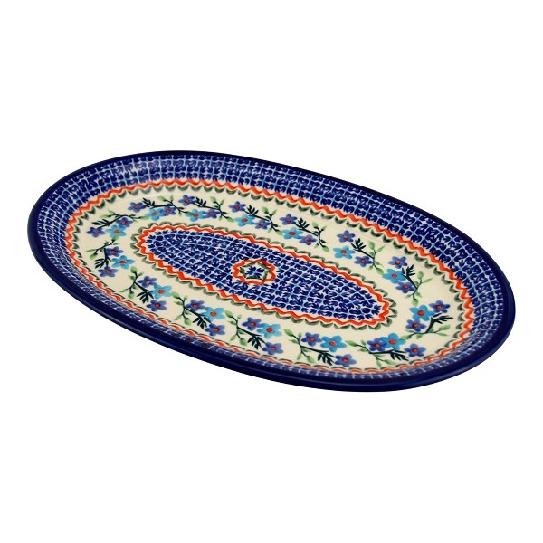 Polish Pottery Oval Serving Platter 12