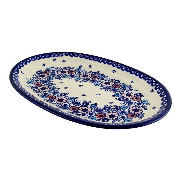 Polish Pottery Oval Serving Platter 12