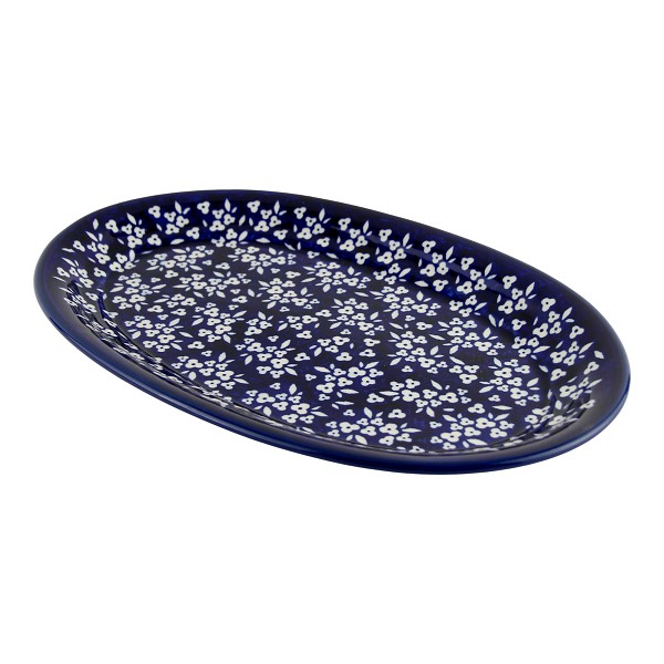 Polish Pottery Oval Serving Platter 12