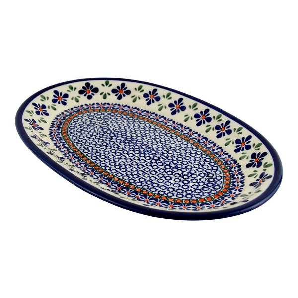 Polish Pottery Oval Serving Platter 12
