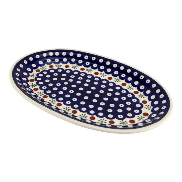 Polish Pottery Oval Serving Platter 12