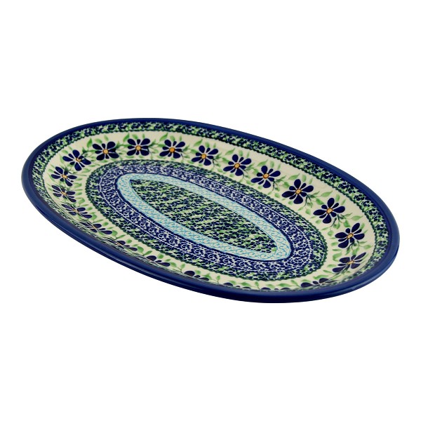 Polish Pottery Oval Serving Platter 12