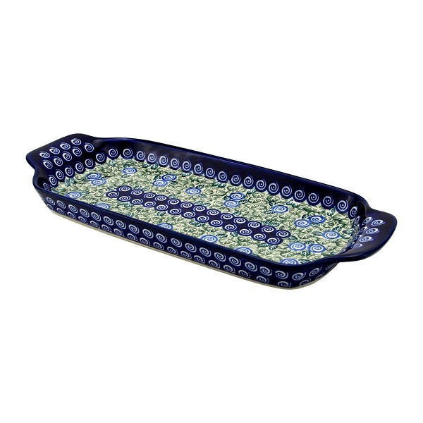 Polish Pottery Rectangular Serving Tray 13.5