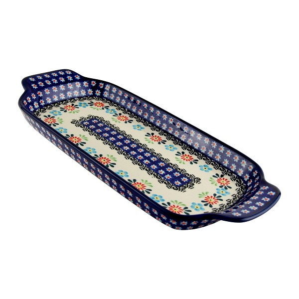 Polish Pottery Rectangular Serving Tray 13.5