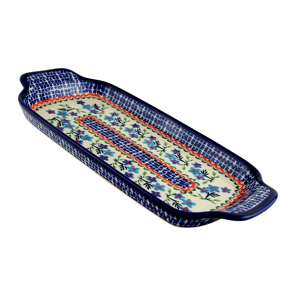 Polish Pottery Rectangular Serving Tray 13.5