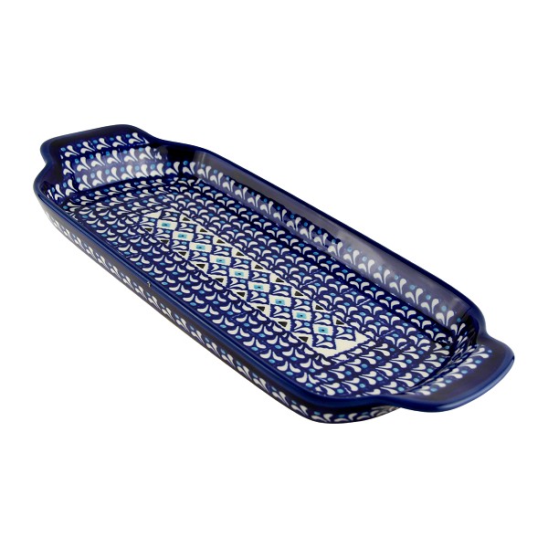 Polish Pottery Rectangular Serving Tray 13.5