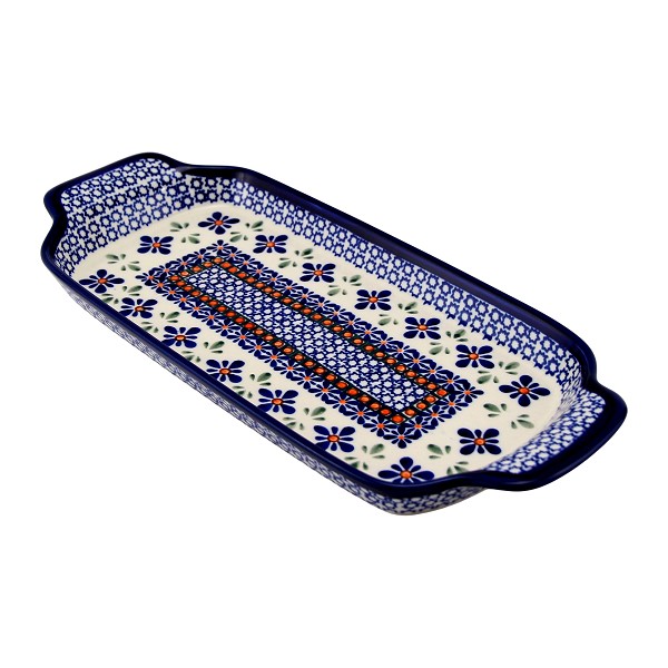 Polish Pottery Rectangular Serving Tray 13.5