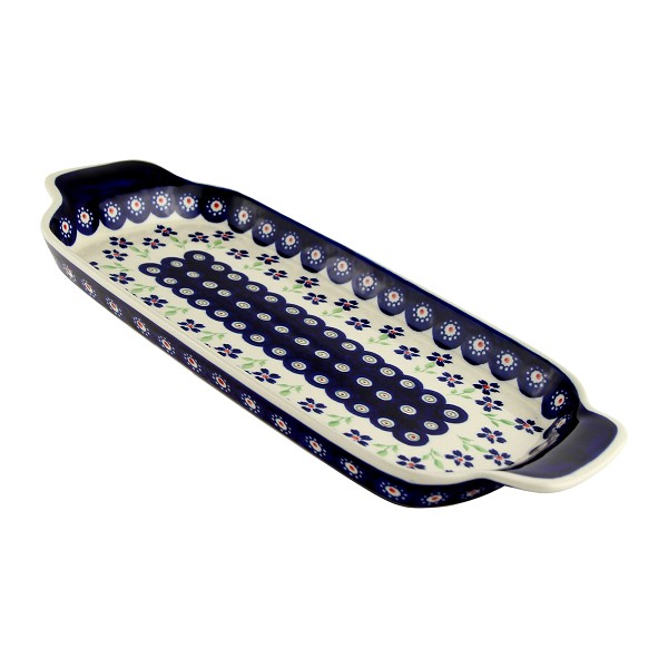 Polish Pottery Rectangular Serving Tray 13.5