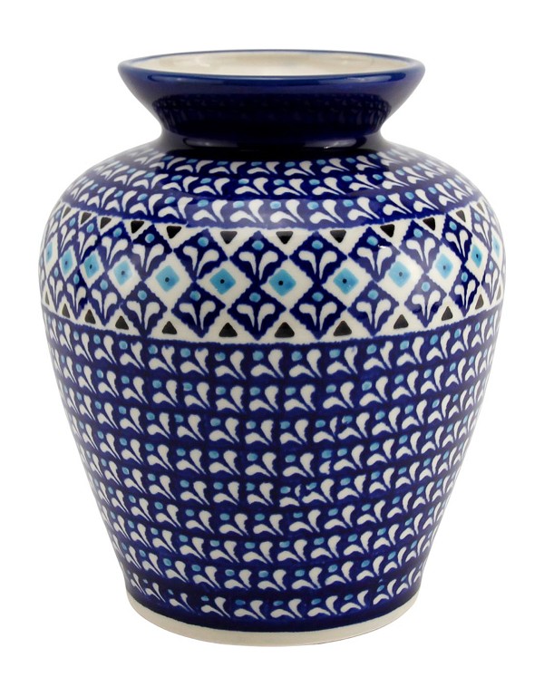 Polish Pottery Vase 7.75