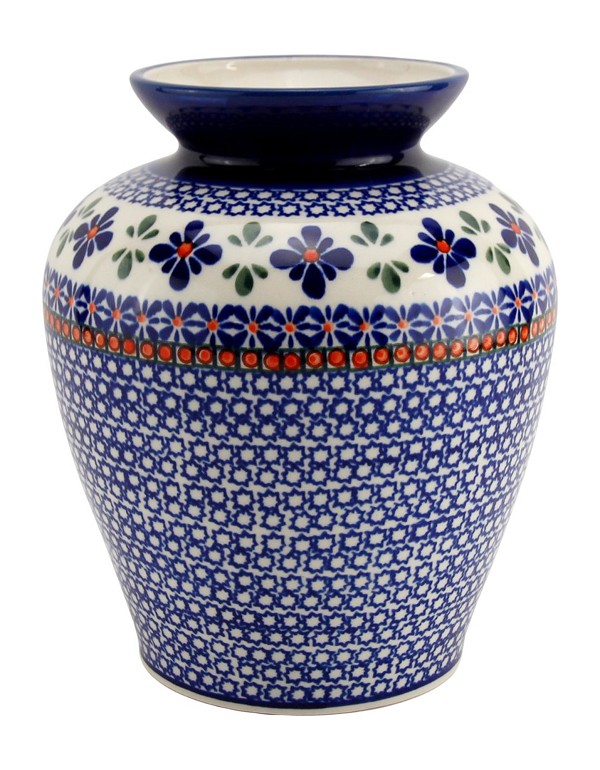 Polish Pottery Vase 7.75