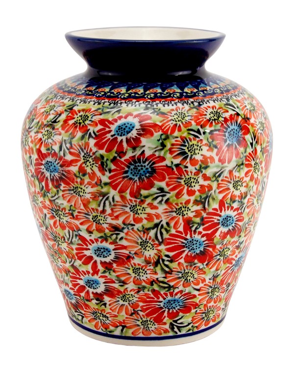 Polish Pottery Vase 7.75