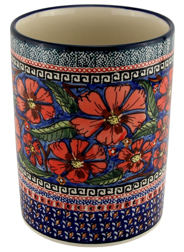 Polish Pottery Utensil Holder Crock 7