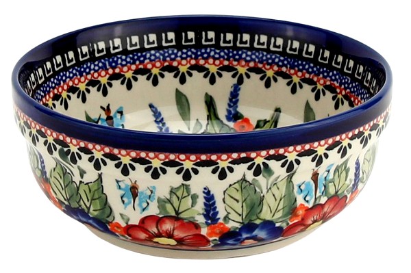 Polish Pottery Cereal & Salad Bowl 6