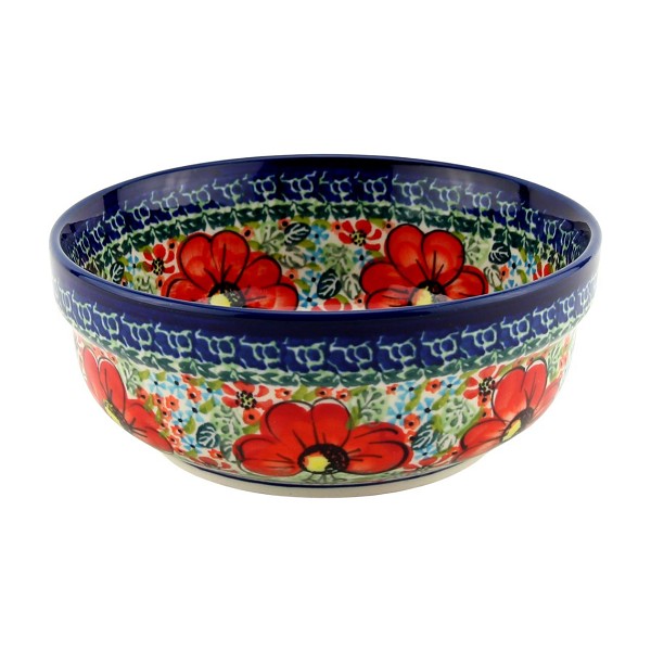 Polish Pottery Cereal & Salad Bowl 6