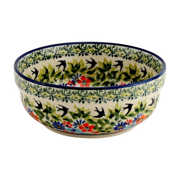 Polish Pottery Cereal & Salad Bowl 6