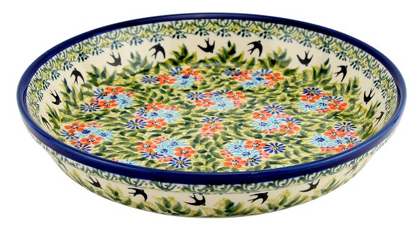 Polish Pottery Pie & Quiche Dish 9.75