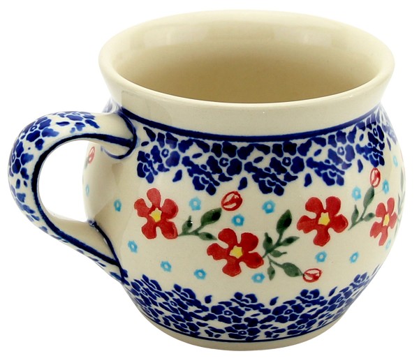 Polish Pottery 16 oz Bubble Coffee Mug – Handmade Stoneware by Zaklady Boleslawiec
