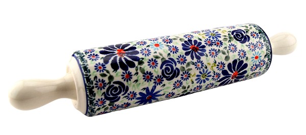 Polish Pottery Rolling Pin 12.5