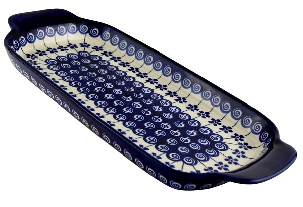 Polish Pottery Rectangular Serving Tray 13.5