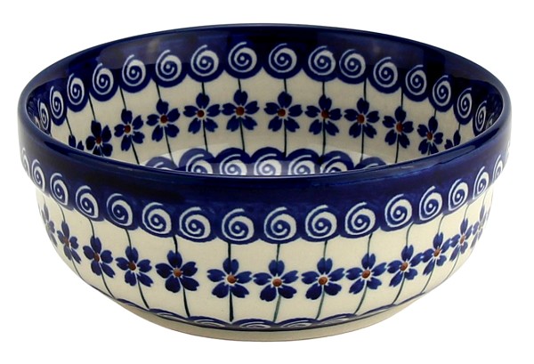 Polish Pottery Cereal & Salad Bowl 6