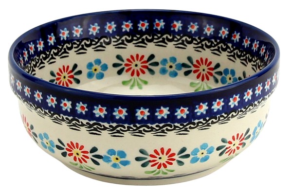Polish Pottery Cereal & Salad Bowl 6