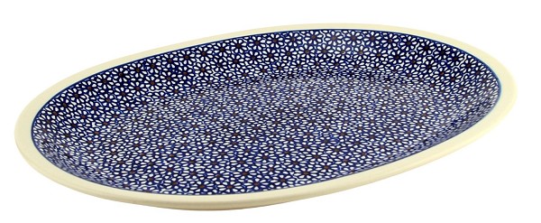 Polish Pottery Oval Platter 13.5
