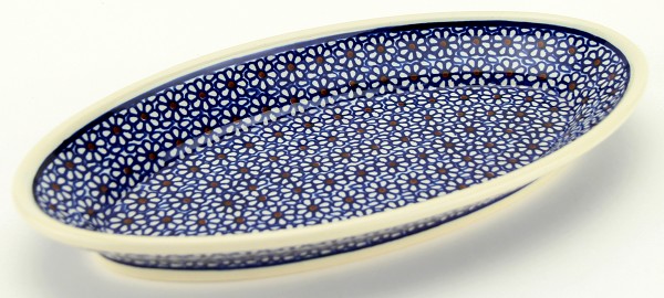 Polish Pottery Oval Serving Platter 11