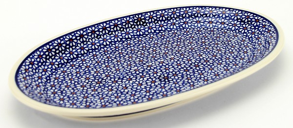 Polish Pottery Oval Serving Platter 12