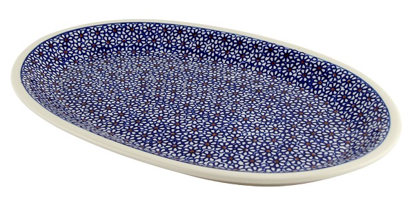 Polish Pottery Large Oval Serving Platter 14.25
