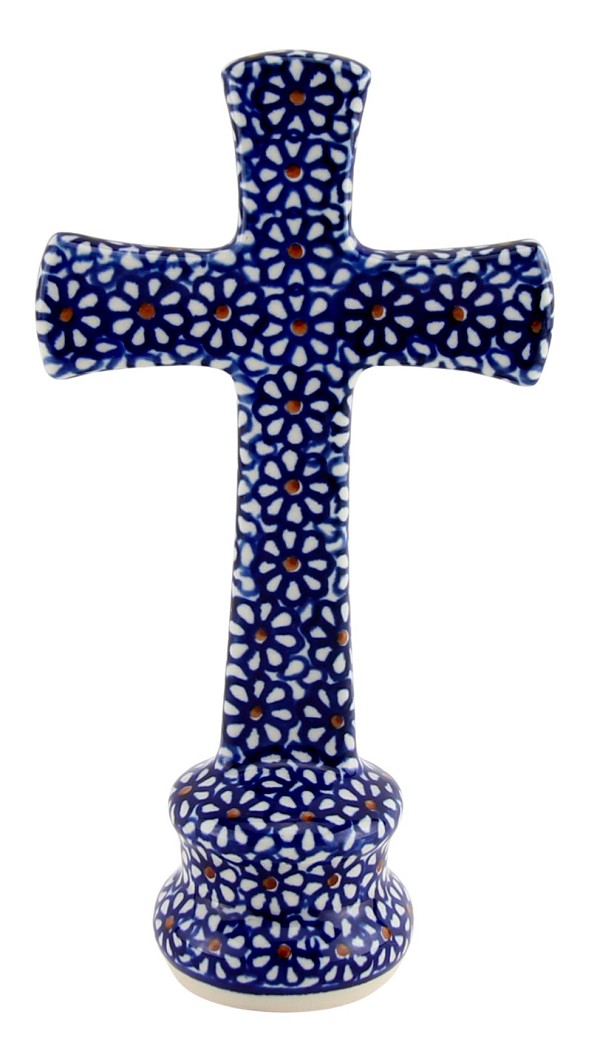 Polish Pottery Standing Cross 7