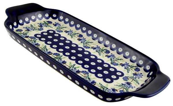 Polish Pottery Rectangular Serving Tray 13.5