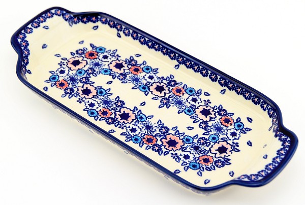 Polish Pottery Rectangular Serving Tray 13.5