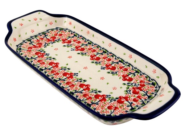 Polish Pottery Rectangular Serving Tray 13.5