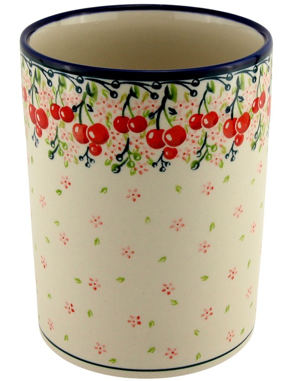 Polish Pottery Utensil Holder Crock 7