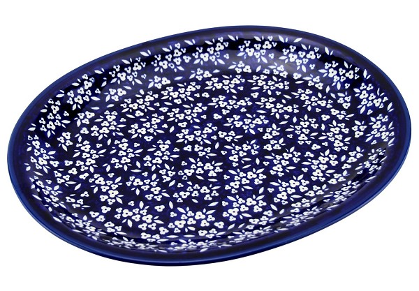 Polish Pottery Oval Platter 13.5